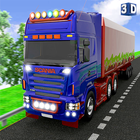 lái xe tải euro châu Âu: sim vận chuyển hàng hóa biểu tượng