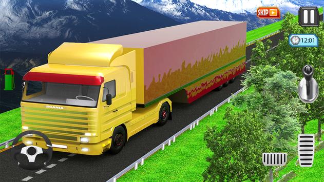Euro Europe Truck Driving: 3D Transport Cargo Sim screenshot 2