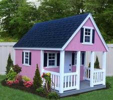 Wooden Playhouse Children Cartaz