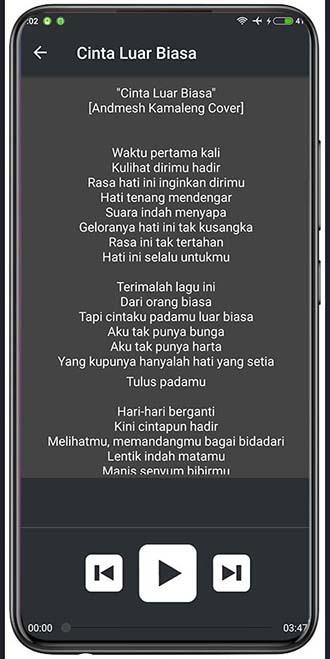 Cinta Luar Biasa Cover Chintya Gabriella Lirik For Android Apk Download