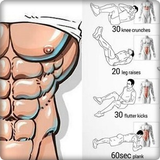 entrenamiento de los músculos abdominales icono