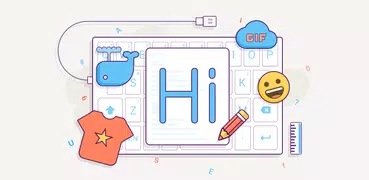 Hi Keyboard - Emoji Sticker, GIF, Animated Theme