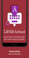 Latvian English Keyboard Infra poster