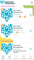 1 Schermata Community of Big Hearts App