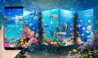 Thème dynamique de poissons d'aquarium 3D capture d'écran 1