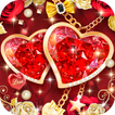 3D Красная любовь Сердце Тема 💖