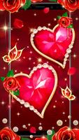 3D Красная любовь Сердце Тема 💖 постер
