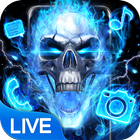 Blue Fire Skull Themes & Wallpapers আইকন