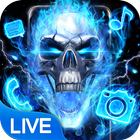 آیکون‌ Blue Fire Skull Themes & Wallpapers