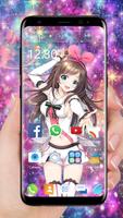 KizunaAi Live Wallpaper Theme Affiche