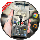 Animated Crack Glass Launcher Theme APK