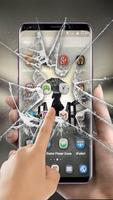 Animated Crack Glass Launcher Theme capture d'écran 1