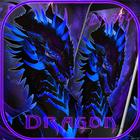 ikon Biru naga tema Blue Dragon