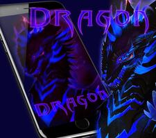 Bleu dragon thème Dragon Bleu  live wallpaper Affiche