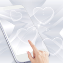 Argent fond d'écran en direct d'amour blanc APK