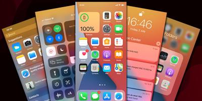 Launcher iOS 15 постер