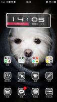 3D Ripple Cute Puppy Launcher Wallpaper Theme ảnh chụp màn hình 1