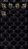 3D Ripple Gold Black Launcher  imagem de tela 2
