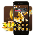 3D Golden ButterFly Launcher W icono