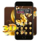 3D Golden ButterFly Launcher W icono