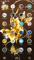 3D Golden ButterFly Launcher W captura de pantalla 3