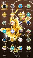 3D Golden ButterFly Launcher W captura de pantalla 2