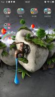 3D Ripple Fantasy Launcher Wal captura de pantalla 1