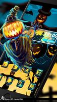3D Blue Halloween Pumpkin Scar captura de pantalla 1