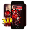 3D Red Gothic Blood Skull Laun