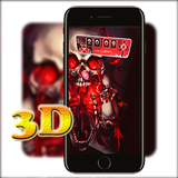 3D Red Gothic Blood Skull Laun icono