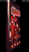 3D Red Gothic Blood Skull Laun captura de pantalla 1