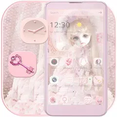 download Cute Girl Theme Pink APK