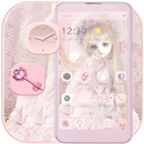 Cute Girl Theme Pink aplikacja