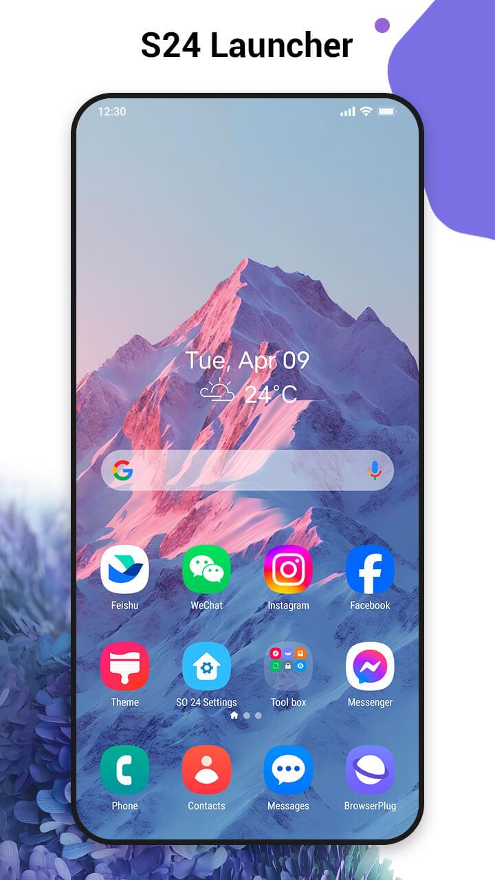 SO S24 Launcher for Galaxy S APK Download for Android Latest Version