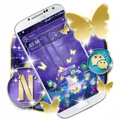Neon Butterfly Launcher Theme APK download