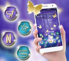 Neon Butterfly Launcher Theme تصوير الشاشة 2
