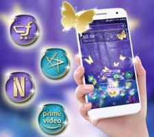 Neon Butterfly Launcher Theme स्क्रीनशॉट 2