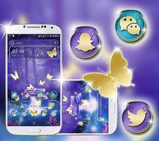 Neon Butterfly Launcher Theme syot layar 3