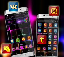 Neon Light Launcher Theme تصوير الشاشة 1