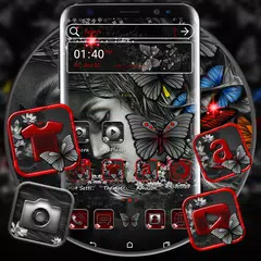 Abstract Girl Launcher Theme APK download