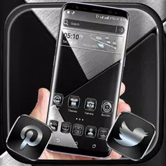 download Black Silver Launcher Theme APK