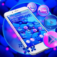 Blue Flower Launcher Theme APK Herunterladen