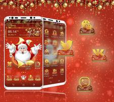 Christmas Santa Launcher Theme plakat