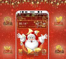 Christmas Santa Launcher Theme captura de pantalla 1