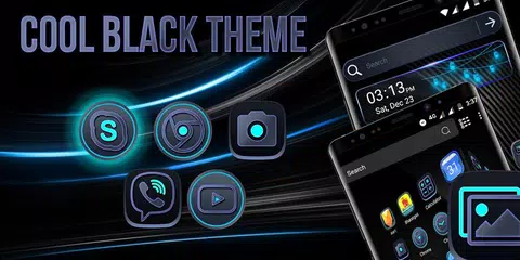 Cool Black Launcher Theme APK download