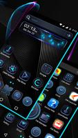 Cool Black Launcher Theme تصوير الشاشة 2