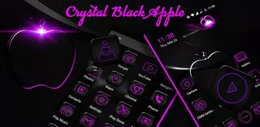 Crystal Black Apple Theme