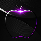 ikon Crystal Black Apple Theme