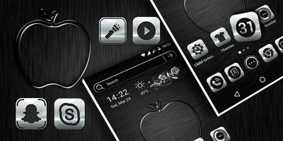 Crystal Silver Launcher Theme screenshot 1