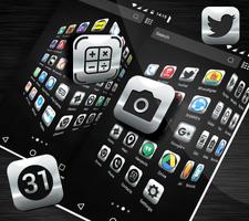 Crystal Silver Launcher Theme скриншот 3
